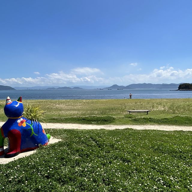 直島　ベネッセミュージアムの屋外展示