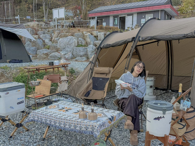 사계절이 아름다운 충주, 재오개캠핑장🇰🇷 풍경하나는 여기로 끝!