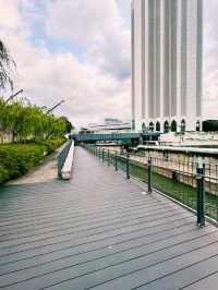 Evening Stroll by the Riverside Near Central Market
