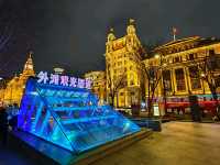 美麗的上海外灘夜景