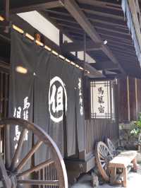 【岐阜】石畳が敷かれた坂に沿う宿場町