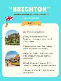 Brighton 3-days itinerary 
