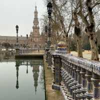 A Morning at Seville's Plaza de España: A Fairytale Come to Life