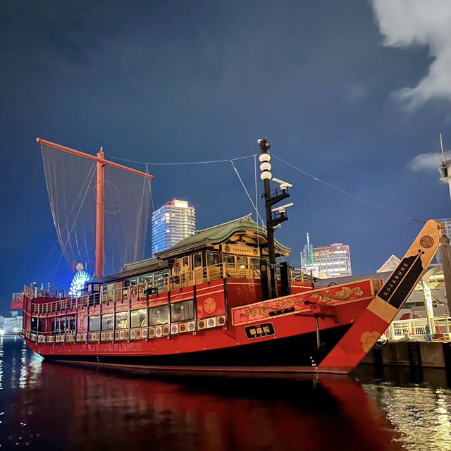 神戶的夜景名不虛傳 💕 神戶港燈塔遇見絕美夕陽