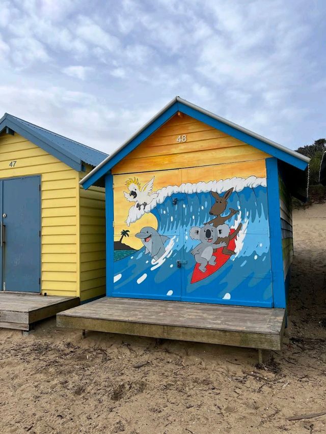 Brighton Beach Bathing Boxes