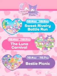 ✨好消息✨全港My Melody同Kuromi迷注意😍  適逢今年My Melody 50周年同Kuromi 20周年，將會一連4日喺西九文化區舉辦主題嘉年華、主題跑及閨蜜野餐派對！  My Mel