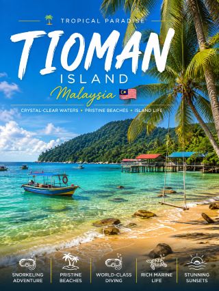 🇲🇾 Tioman Island, Malaysia | A Tropical Paradise with Crystal-Clear Waters 🏝️