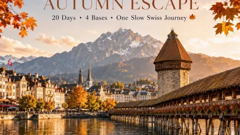 20日間の癒やし旅：究極のスイス・スロートラベル・モデルコース — traveler post in ツーク