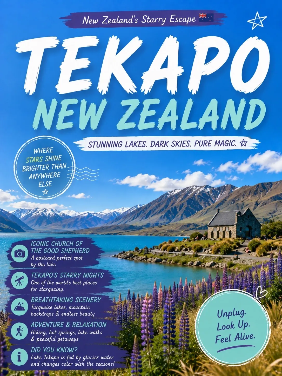 Lake Tekapo, New Zealand 🇳🇿 | A Place I’d Happily Visit Again ✨