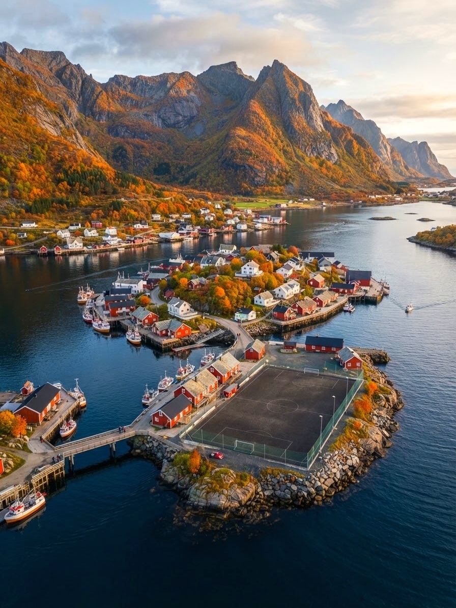 Geirangerfjord is one of the most famous fjords in Norway and is especially recommended in the fall months! Visitors are decreasing, waterfalls are plentiful, the hillsides on both sides are dyed yellow and red, and the views are so beautiful that they don’t need photo editing at all. Henningsvær Kayak is a hotspot for water activities in Lofoten’s “Venice” – the fishing village of Henningsvær.

Stranda-Wagando Attractions Itinerary Suggestions
From Strandah, it is recommended to tour the Geirangerfjord before heading to the small town of Wagan in the Lofoten Islands to feel the beauty of autumn in northern Norway.

Itinerary
Departing in the morning to Geiranger Fjord (open year-round and accessible throughout the day), it is recommended to take a fjord cruise where you can see spectacular waterfalls along the way, including the “Seven Sisters Falls”. The water is particularly plentiful in autumn, the cruising time is long, the hillsides are colorful, and the photo effects are excellent. You can also overlook the fjord on the cruise ship, the air is particularly fresh.

After enjoying a simple lunch near the fjord at noon, continue walking along the coast to view the scenery and encounter small local villages, which are particularly quiet and have a strong sense of autumn atmosphere. There are few tourists, so there is no need to wait for a seat.

In the afternoon, we turn to Henningsvær, a fishing village known as the “Venice of Lofoten” that is particularly photogenic in late autumn. It is recommended to book a Henningsvær Kayak (Gammelveien 6, Honingswog) to experience kayaking and explore by rafting in the small town bay. Kayaking allows you to get close to the colorful buildings and fishing boats along the coast, and the autumn reflection is very beautiful. The village street view and small cafe also have a European town feel.

In the evening, you can take a slow walk in the small town of Henningsvær and feel the tranquility of the small, slow pace, and every photo is like a postcard.

Attractions must-see suggestions
1. Geirangerfjord Cruise (especially long in autumn with great views)
2. Seven Sisters Falls, Fjord Walk (photographs rock fjords and waterfalls)
3. Henningsvær Kayak (Sea Kayak Explore Fishing Village)
4. Henningsvær coastal architecture check-in, afternoon tea

Playing Tips
· The fjord cruise is recommended to book one day in advance, although there are fewer people in the autumn, it is suitable to choose a cruise ship with a glass top for easy photography.
· Waterproof bags or waterproof jackets are recommended for kayaking activities.
· Northern Norway has short daylight hours in autumn, so it is recommended to leave early to get the best light and shadow.
· There aren’t too many big shops in the fjord area, so be sure to restock your drinks and snacks in advance.
· The town of Henningsvær is mostly small handicraft shops, suitable for "slow tours" on the way, no need to rush.

Precautions
· Canyon cruising and kayaking activities require adjustments to the itinerary according to the weather of the day and can be changed to shore viewing in case of heavy rain.
· No signal in some sections of the fjord area.
· Protect the environment, take away garbage and respect local residents.
· Prices are high in Norway, plan your budget ahead of time.

Topics: Lofoten, Fjord Cruising, Autumn Norway, Kayaking, Nordic Travel