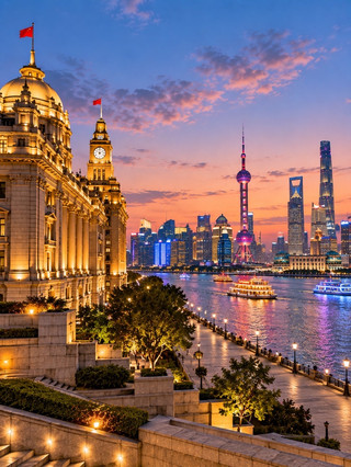 🇨🇳🌆 Waitan Beach (外滩) — Shanghai's iconic riverside landmark ✨💙
