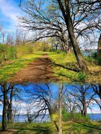 到 Lake Farm County Park Trail 徒步
