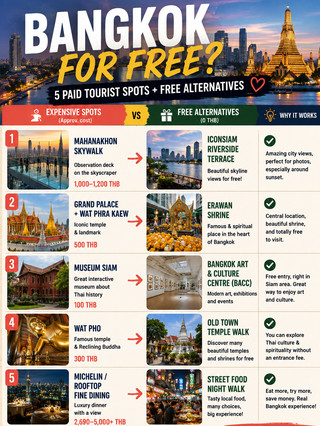 Bangkok on a Budget: I Always Look for Free Alternatives 💸