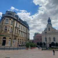 Pécs, the city center is gorgeous.