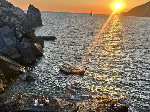 The beach of the portovenere