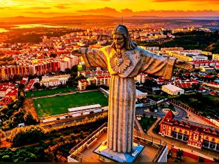 Маршрут выходного дня: 🇵🇹Лиссабон → Алмада → Кришту‑Рей
