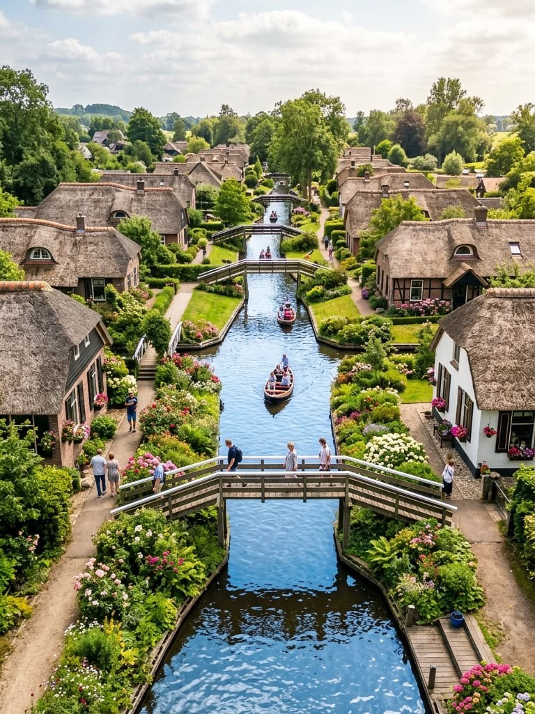 Venesia dari Utara: Giethoorn, Belanda