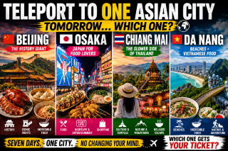 If You Could Teleport to ONE of These Asian Cities Tomorrow…Which One? 🌏