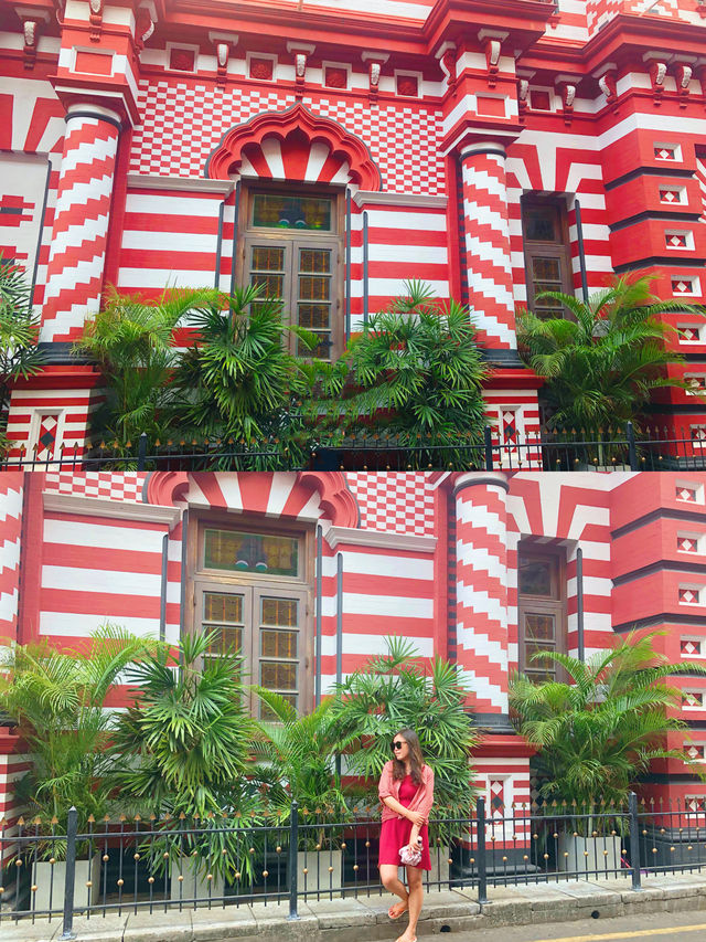 Pluck 🌿 the pink mosque 🕌 in Colombo.