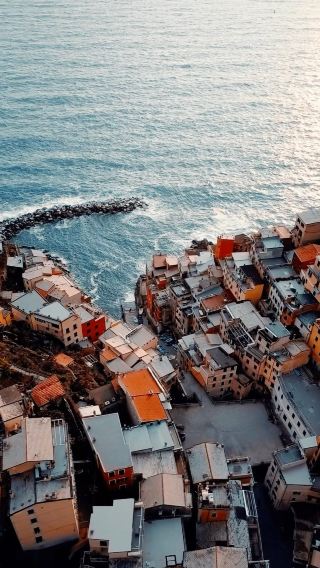 Flying over Riomaggiore: Exploring the Enchanting Beauty of Cinque Terre, Italy