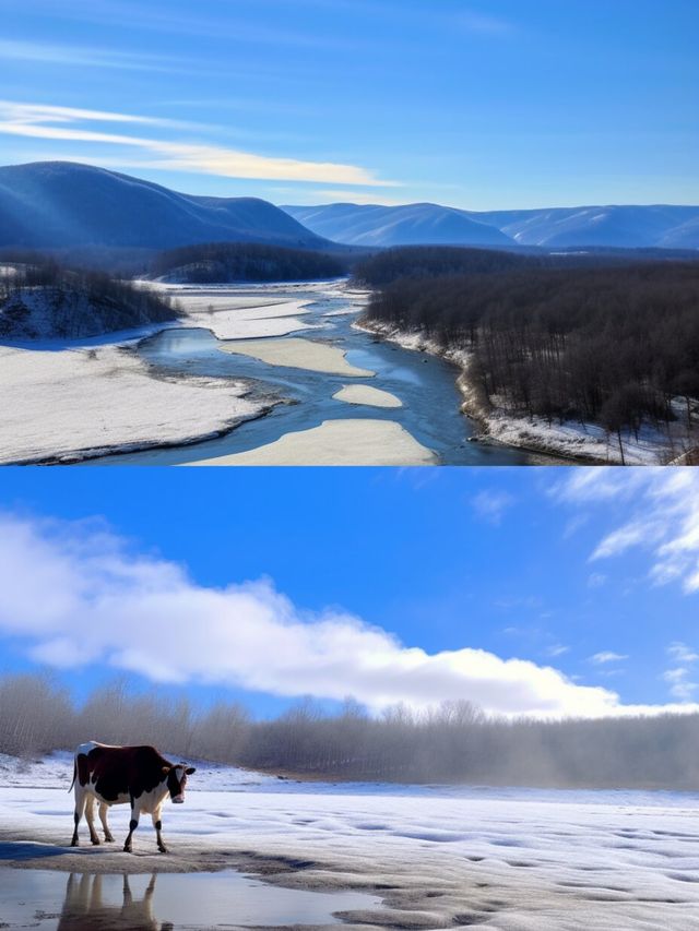 天池的冰雪世界，神秘阿爾山