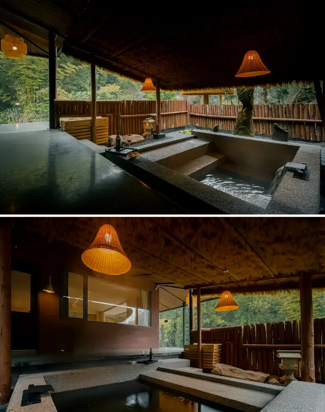 Chengdu's surrounding forest hot spring B&B, away from the hustle and bustle~ Super comfy!