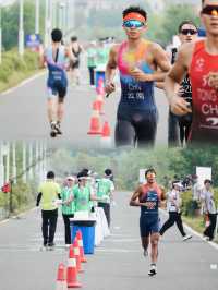 武漢江夏，梁子湖畔，鐵人三項的熱血盛宴。