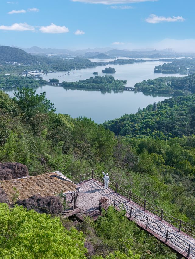 杭州湘湖徒步登山路線,視角絕美不輸西湖。