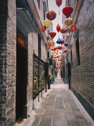 특색 있는 장먼 거리.