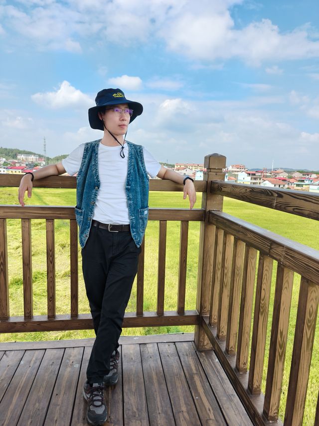 武漢周邊|高橋鎮稻田裡的秋日童話。