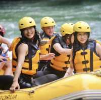 Rotorua Rafting with Coach and partners.