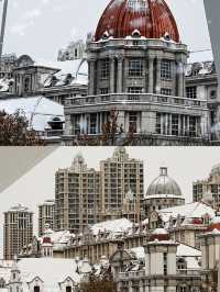 天津下雪了，喊你來賞雪