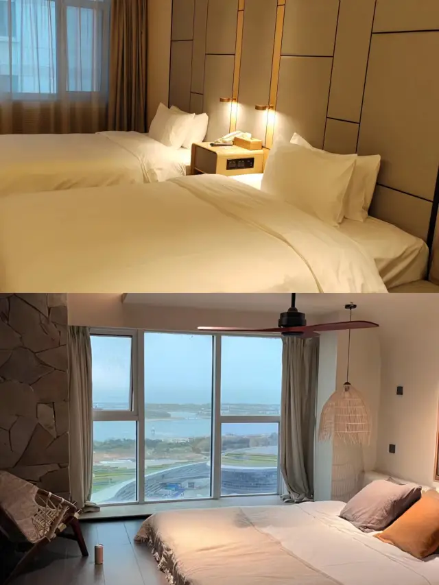 옌타이!! 가족 여행! 바다 전망 로프트! 4인 숙박!