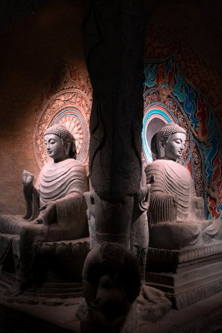 Xiangtangshan Grottoes at Handan Museum.