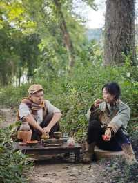 2晚沉浸遊！縣城民宿帶玩：戶外拉坯+山水茶會+古城夜演，