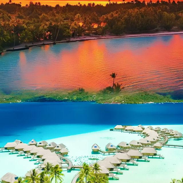 波拉波拉島！這片海藍到不像在地球