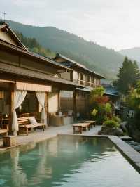 日本熊本親子遊住黑川溫泉旅館,私湯+懷石超讚