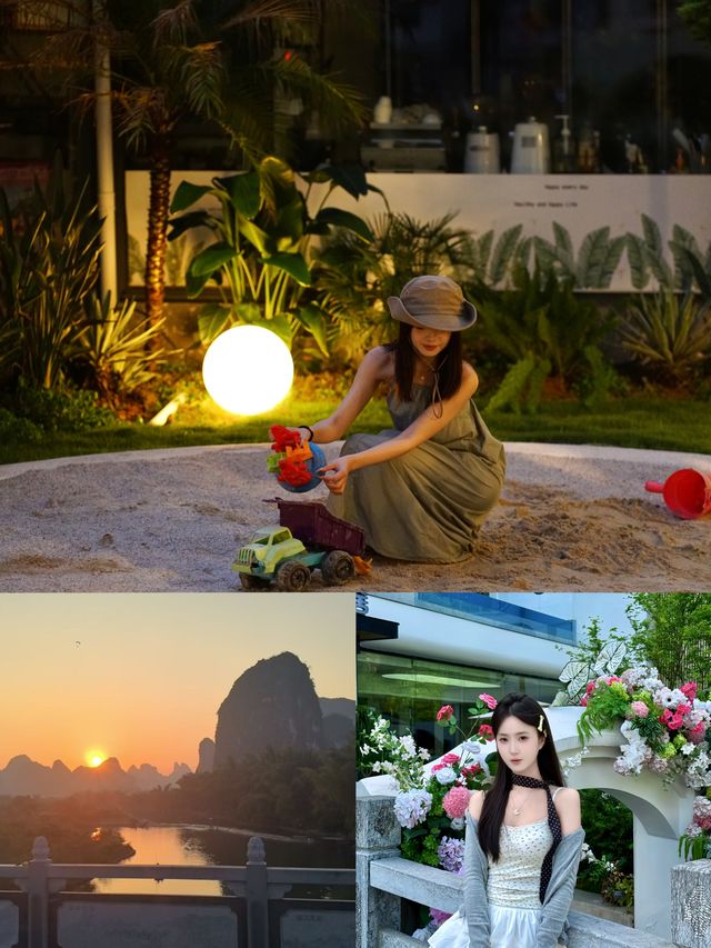 冬日裡的日落與山水完美結合！