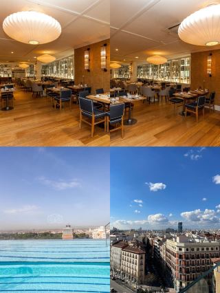 มาดริด | โรงแรม NH Alcalá ที่ซึ่งวิวบนดาดฟ้าและทัศนียภาพของสวนสาธารณะมาบรรจบกัน โรงแรม: NH Alcalá Hotel ที่อยู่: โทรสอบถาม
