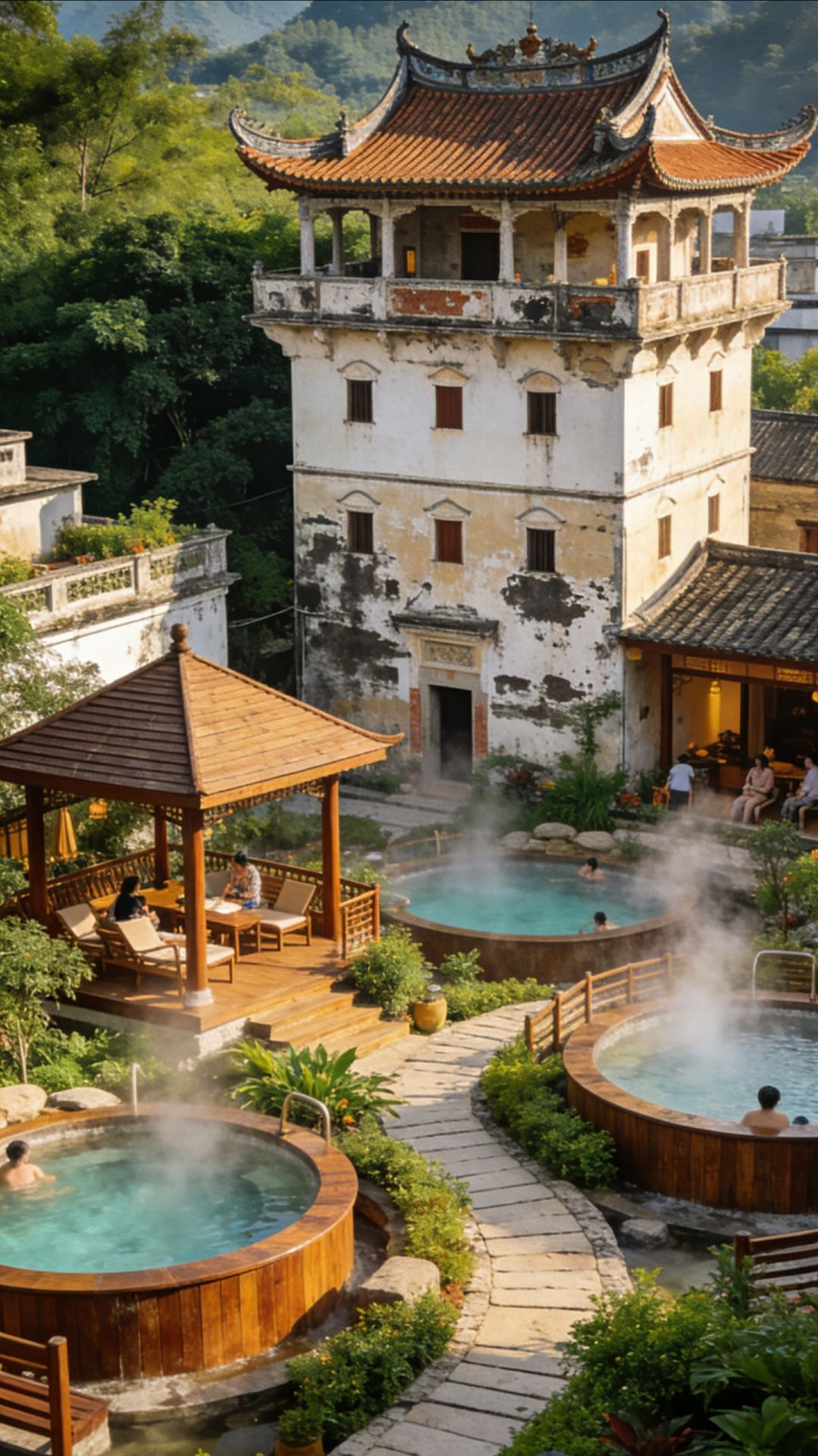Guangdong Enping Travel Guide｜Ancient Diaolou Exploration + Hot Spring Soaking, One-Stop Healing Journey for You