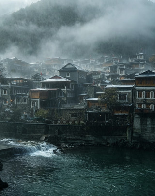 Zhuokeji Tusi Official Fortress | Ancient Tibetan castle in mist and rain, 600 years of tranquil mountains and rivers