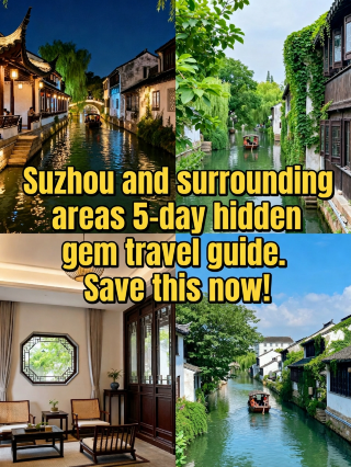 5-day treasure tour of Suzhou and surrounding areas for lazy travelers to copy directly