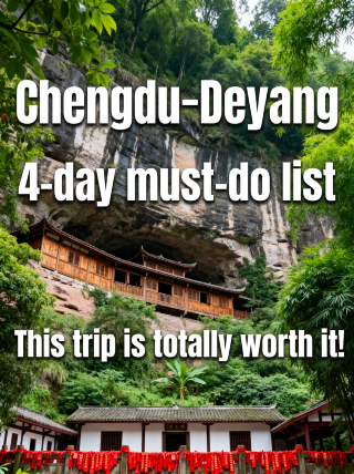 Chengdu–Deyang 4-day itinerary: copy this guide and avoid the traps