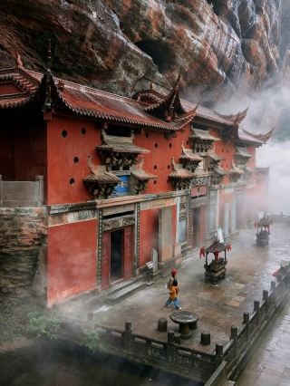 A Fairytale Adventure on a Misty Mountain Path 🌫️
