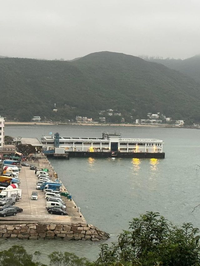 下雨天行山日