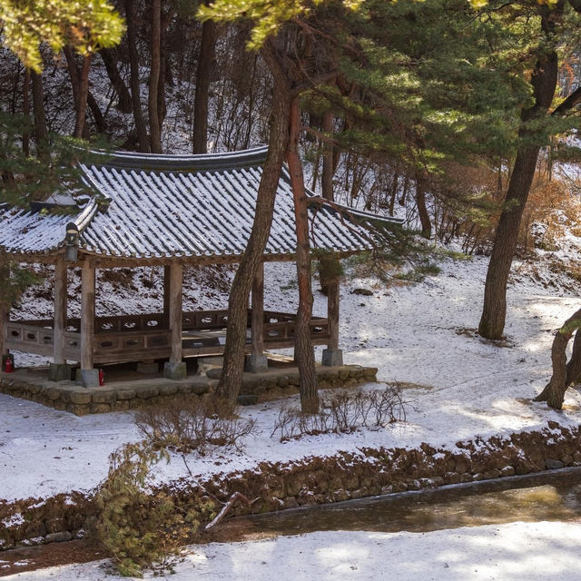 Sosuseowon Confucian Academy in Winter 