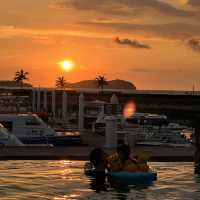 Best sunset ever in Sutera Habour Marina KK 