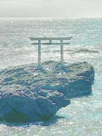 【茨城/大洗】海が見える神社⛩️鳥居と海と日の出