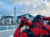 Massive 8M long Deadpool at the Harbour City! 🏙️🇭🇰