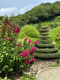 A hidden botanical garden on a private island 🌺